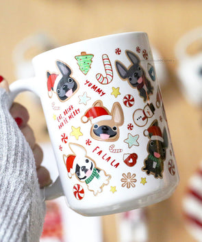 Christmas Cookies - French Bulldog Coffee Mug 15 oz