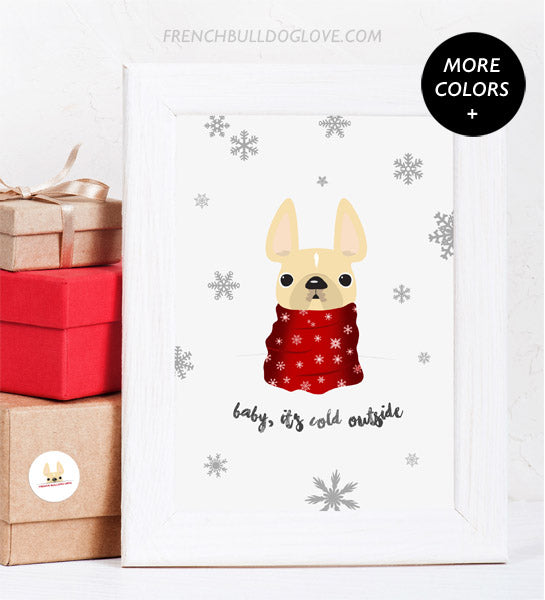 Holiday Print Baby It's Cold Outside - Custom Holiday Print 8x10