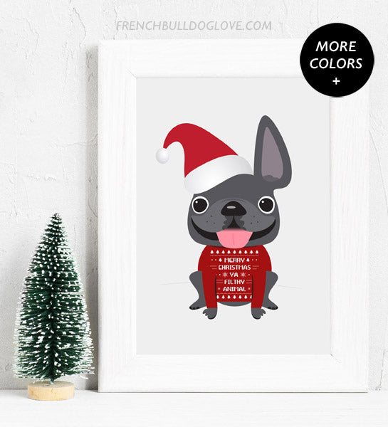 Merry Christmas Ya Filthy Animal - Custom Holiday Print 8x10